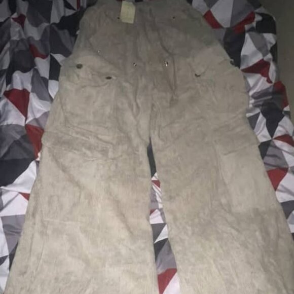 CORDUROY RAVE DOUBLE CARGO PANTS - Picture 1 of 2